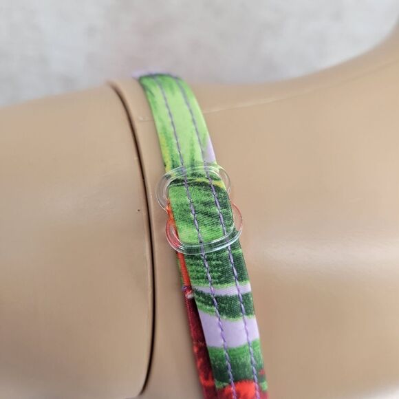 Victoria's Secret Y2K Water Bra Purple Floral One Piece Swimsuit Women's Size 14 - Picture 6 of 16